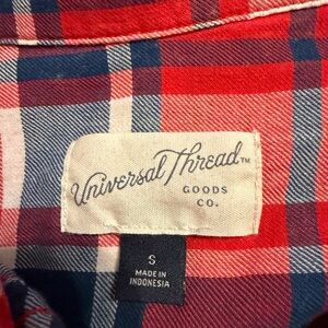 Universal Thread Red and Blue Checkered Shirt